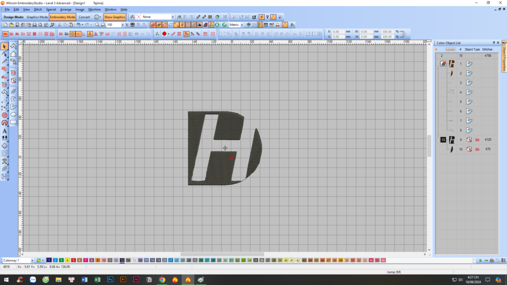 chuyen doi hinh anh thanh hinh theu voi phan mem Wilcom ES
