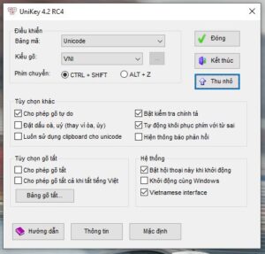 go tieng viet trong wilcom bang bang ma unicode